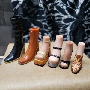 Bratz Doll Replacement Single Shoe Lot Set Of Six / 6 Girl Doll Female Shoes